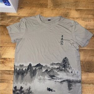 NFINITY Beige Scenic Graphic Men's Tee